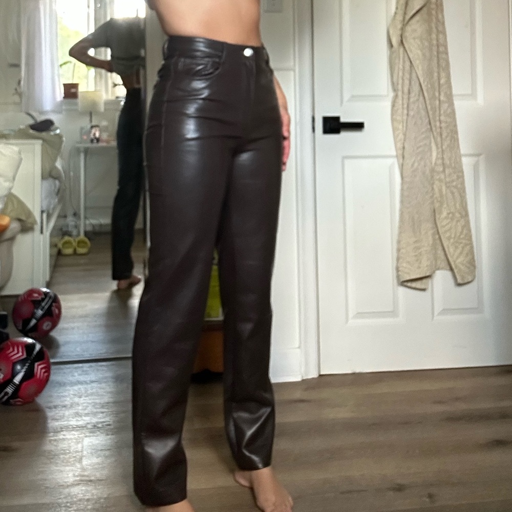 Wilfred Brown Straight Leg Pants